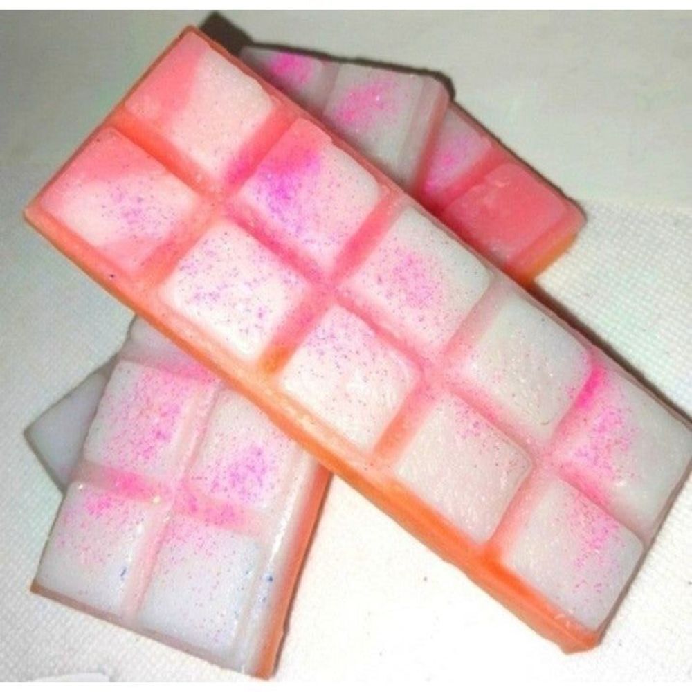 Hand crafted limited edition Pink Sangria wax Melt glitter bar